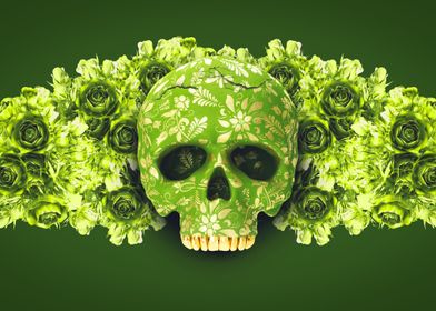 Green skull