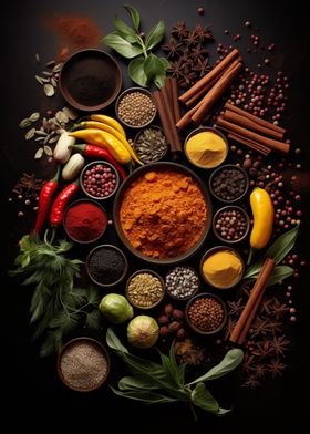 Herbs and Spices Artwork