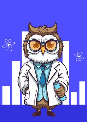scientist owl  