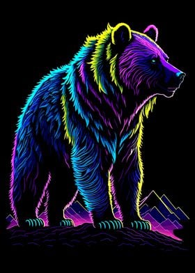 Colorful Majestic Bear