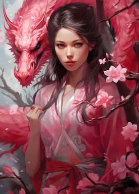 Geisha Dragon Japanese