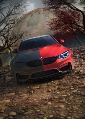 BMW M4 Black And Red