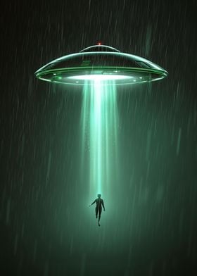 Alien Abduction Scene