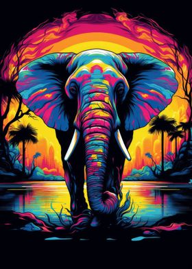 Elephant Abstract