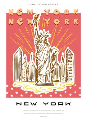 New York big city poster