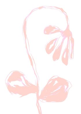 Peach Fuzz Paint FLower