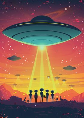 Alien Visitation Poster