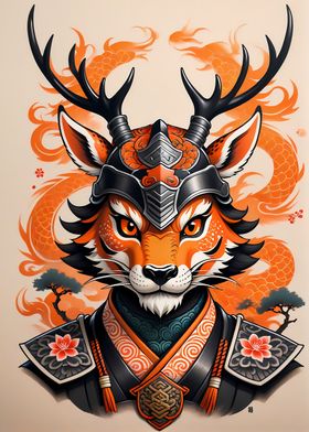 Samurai Mask Deer