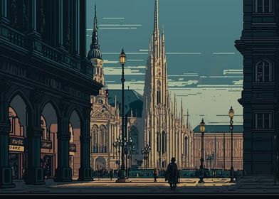 Vienna city Pixel Art