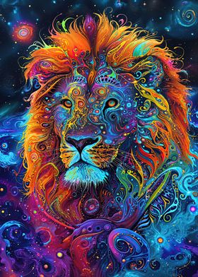 Liquid Cosmic Lion