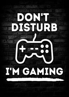 Dont Disturb Im Gaming