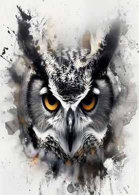 Owl Handdrawn