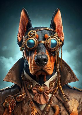 The Steampunk Doberman