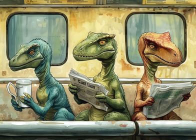 Dinosaur commute