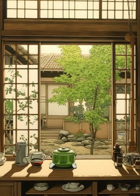 House Japanese Painting