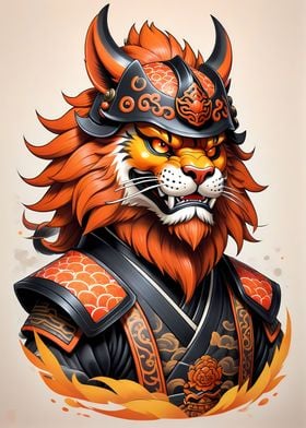 Samurai Mask Lion