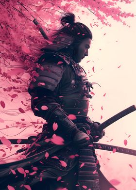 Samurai Warriors In Sakura