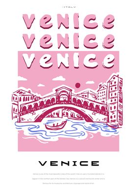 Venince italy city poster