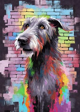 Irish Wolfhound Graffiti