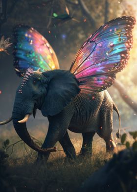Flying Elephant With Wings