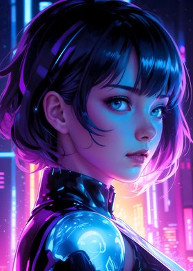 Cyberpunk Cute Girl