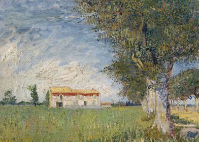 Farmhouse in a Wheatfield 