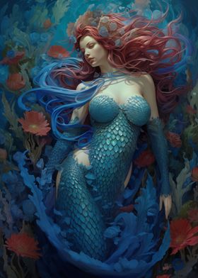 Mermaid in Blue