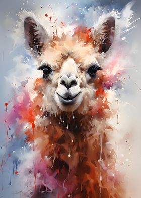 Colorful llama Painting