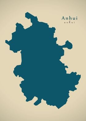 Anhui China map