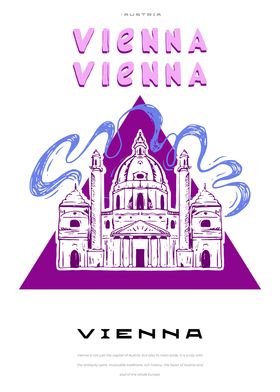 Vienna city poster