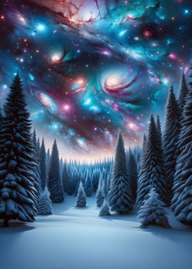 Winter Space Landscape