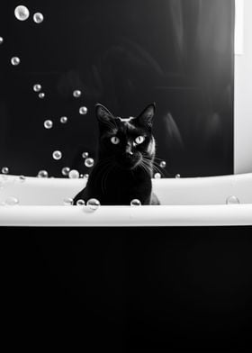 Bathtub Cat