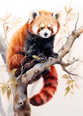 Red Panda Painting