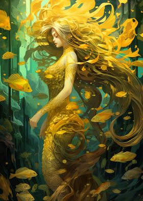 Mermaid in Yellow