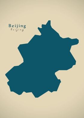 Beijing China map