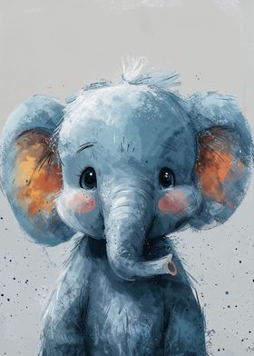 Tiny Blue Elephant