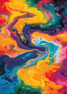 Abstract Liquid Art