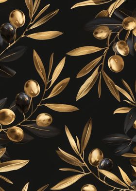 Gold Olive Leaf