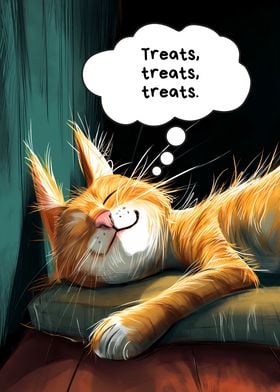 Cats Dream of Treats