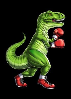 Boxing TRex Dinosaur