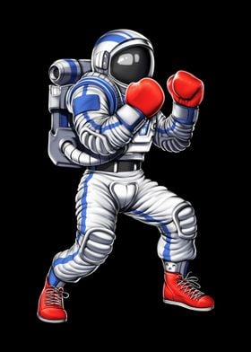 Boxing Astronaut