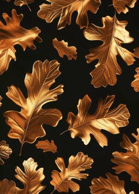 Gold Oak Leaf