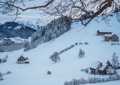 Winter day in Switzerland