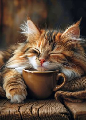 Calico Cat Coffee Morning