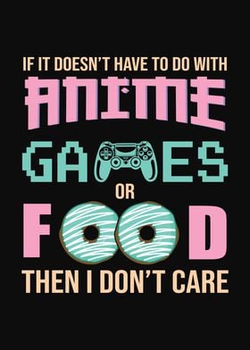 Anime Gaming and Food Art