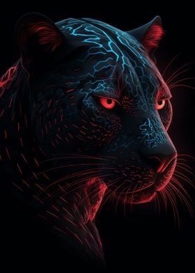 Red and Black Panther