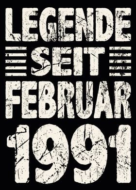 Februar 1991 33 Jahre