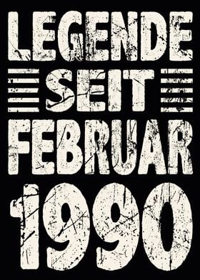 Februar 1990 34 Jahre