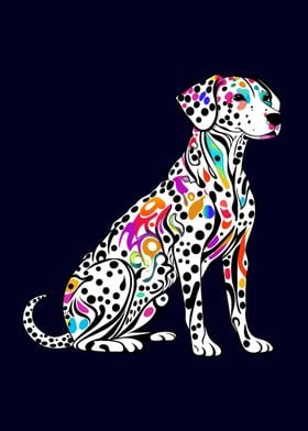 Bright Dalmatian Dog