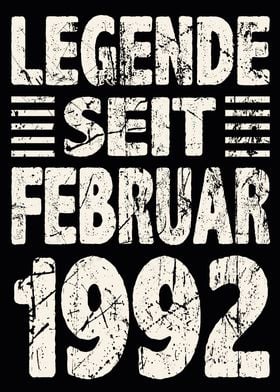 Februar 1992 32 Jahre